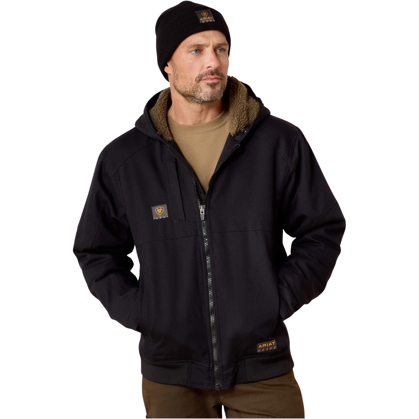 2026 Ariat Mens Rebar Duracanvas Jacket 10023915 - Black
